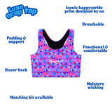 "Hexy geomexy'' luxe crop top