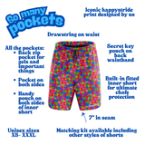 "Hyper vibes" fitness shorts (7")