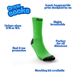 ''Basic b*tch'' green crew socks
