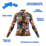 ''Meow meow'' women's half-zip top