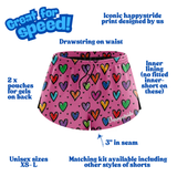 "Smartie Hearties" racer shorts