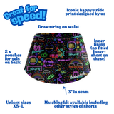 ''Glow & go'' racer shorts