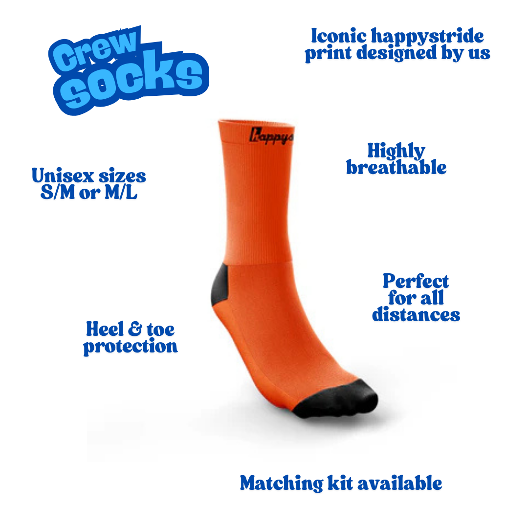 ''Basic b*tch'' orange crew socks