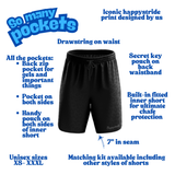 "Get Spotted" panther fitness shorts (7")