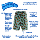 "Club tropicana" fitness shorts (7")