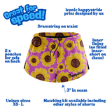 "Chase the sun" racer shorts