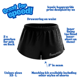 "Get Spotted" panther racer shorts