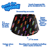 "Quick as a flash'' racer shorts