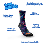 "Mighty dinos" crew socks