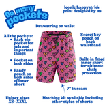 "Smartie Hearties" fitness shorts (7")