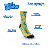 "Zest for life" crew socks