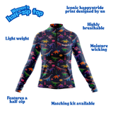 ''Might dinos" women's half-zip top