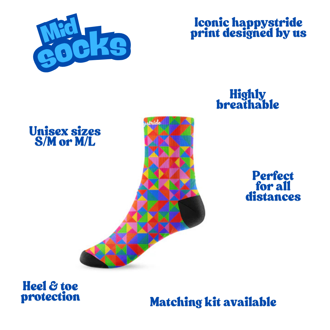 "Hyper vibes" mid socks