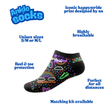 "Glow & go'' ankle socks