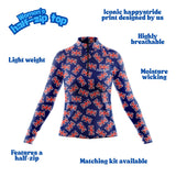 "Union Jill" women's half-zip top