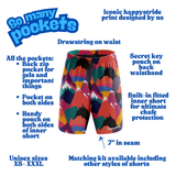 "Trail blazers" fitness shorts (7")