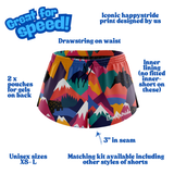 "Trail Blazers" racer shorts