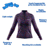 Get spotted Pop women's half-zip top