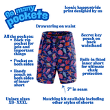 "Run the reef" fitness shorts (7")