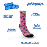 "Smartie Hearties'' crew socks
