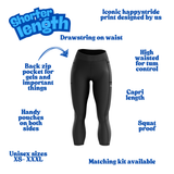 ''Basic b*tch'' black capri leggings