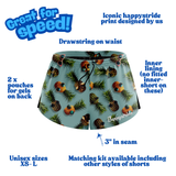 "Club tropicana" racer shorts