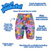 ''We like to party'' fitted shorts