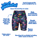 "Mighty dinos" fitted shorts