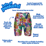 ''I'll bring you flowers'' fitted shorts