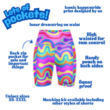 ''Twirly swirly'' fitted shorts