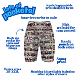 "The drunken zebra" fitted shorts