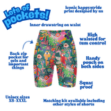 "Jungle jives" fitted shorts