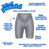''Basic b*tch'' grey fitted shorts