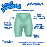 ''Basic b*tch'' minty fitted shorts