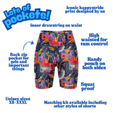 "Tempo tracker'' fitted shorts