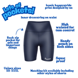 ''Basic b*tch'' navy blue fitted shorts