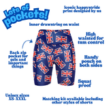 ''Union Jill'' fitted shorts