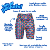 "Super fly" fitted shorts