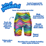 ''Wiggle & wave'' fitted shorts