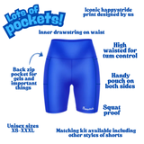 ''Basic b*tch'' blue fitted shorts