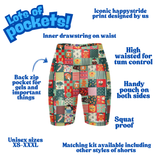 "Merry munchies'' fitted shorts