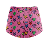 "Smartie Hearties" racer shorts