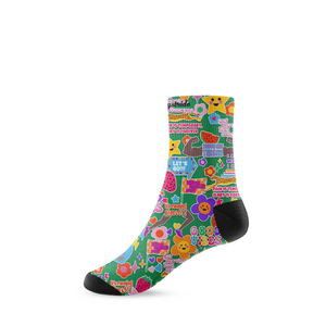 "Positive pants" mid socks