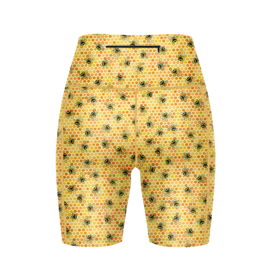 ''Bee yourself'' fitted shorts