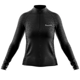 Get spotted panther women's half-zip top