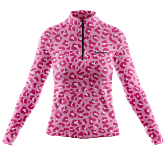"Get spotted'' candy women's half-zip top