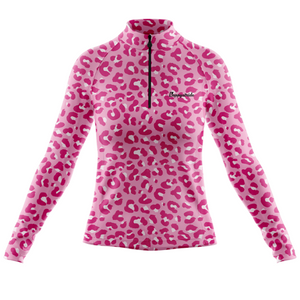"Get spotted'' candy women's half-zip top
