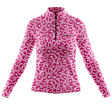 "Get spotted'' candy women's half-zip top