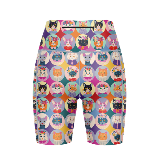 "Cat lap" fitted shorts
