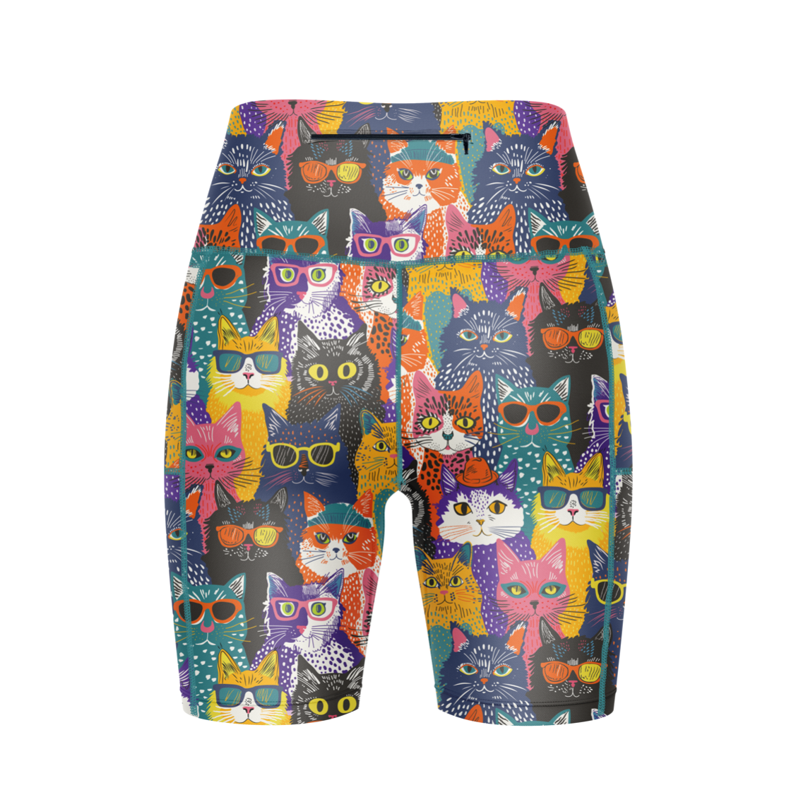 ''Meow meow'' fitted shorts